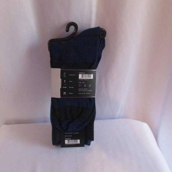 3 Pairs TRU FIT MEN'S Pattern Dress Socks Shoe Sizes 10-13 - Picture 2 of 3
